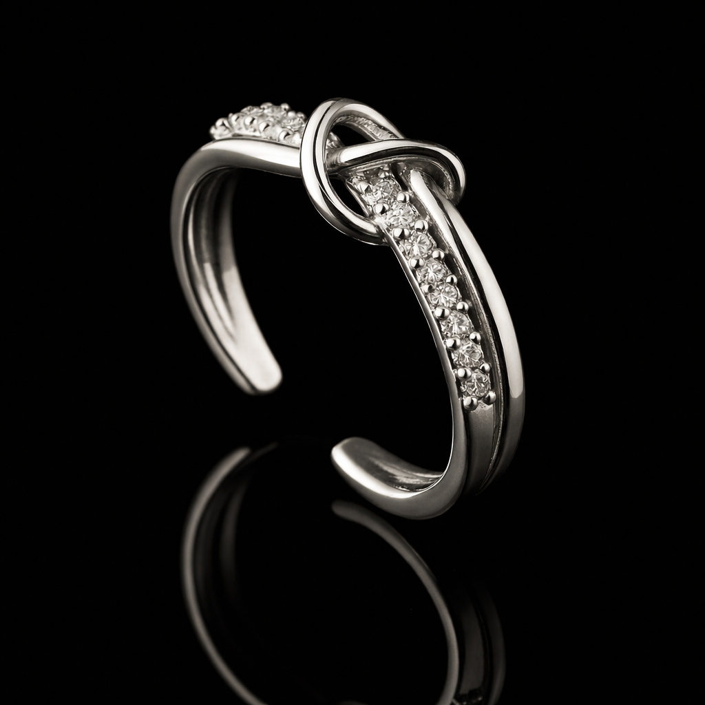 Micro Inlaid Zircon Double-layer Ring
