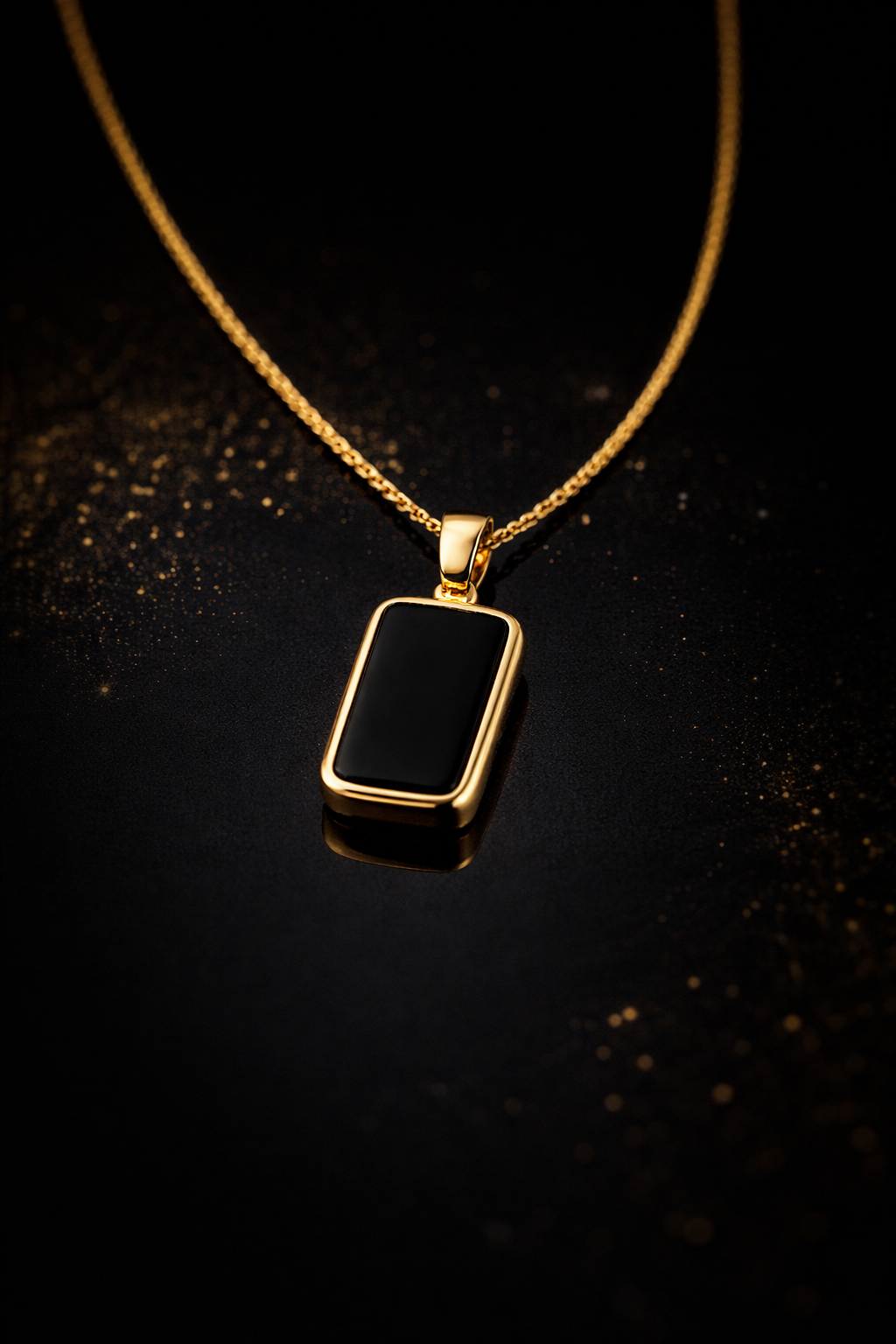 Black Pendant Necklace