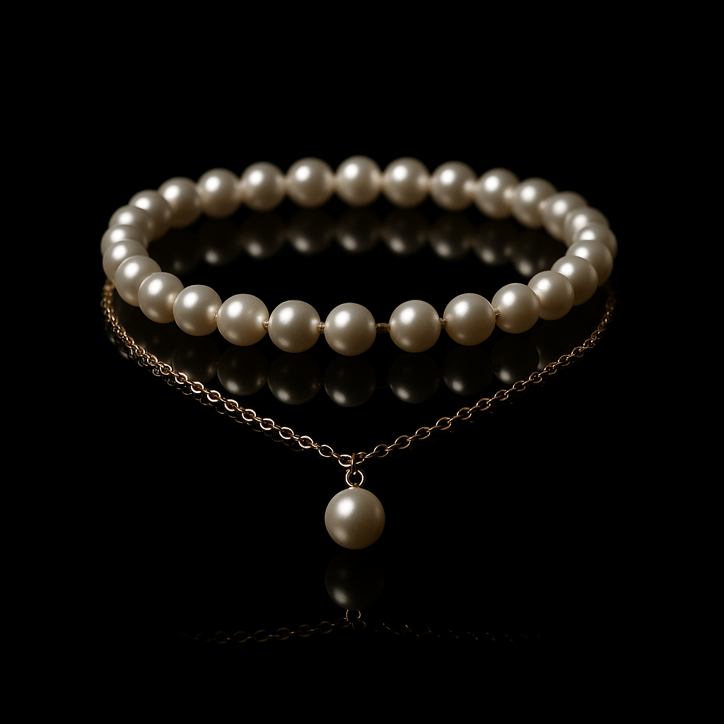 Double-layer Pearl Anklet