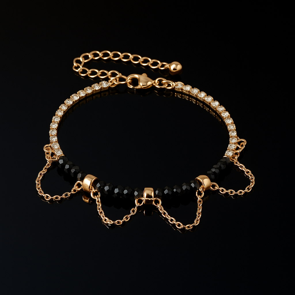 Ethnic Style Beaded Diamond Bracelet